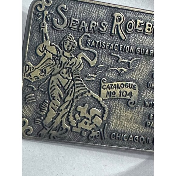 Vintage Sears Roebuck & Co. Belt Buckle - Satisfaction Guaranteed - Picture 4 of 5